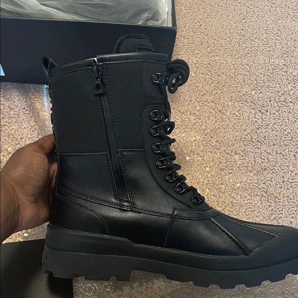 Men RUDSAK Black High-Top Boots - Picture 8 of 10